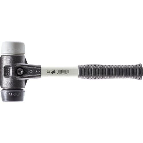  SIMPLEX-Schonhämmer ‒ mit verstärktem Stahlgussgehäuse und Fiberglasstiel SIMPLEX-Schonhammer
mit verstärktem Stahlgussgehäuse und Fiberglasstiel,
Ø 30,
Gummikomposition / TPE-mid 12404110