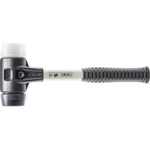  SIMPLEX-Schonhämmer ‒ mit verstärktem Stahlgussgehäuse und Fiberglasstiel SIMPLEX-Schonhammer
mit verstärktem Stahlgussgehäuse und Fiberglasstiel,
Ø 60,
Gummikomposition / Superplastik 12404123