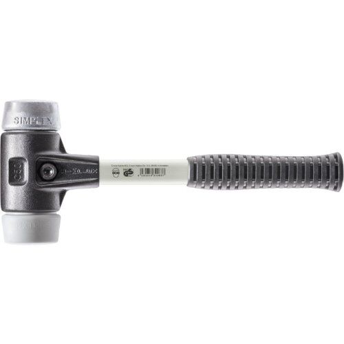  SIMPLEX-Schonhämmer ‒ mit verstärktem Stahlgussgehäuse und Fiberglasstiel SIMPLEX-Schonhammer
mit verstärktem Stahlgussgehäuse und Fiberglasstiel,
Ø 50,
TPE-mid / Weichmetall 12404151