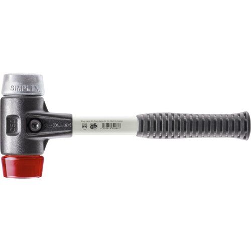  SIMPLEX-Schonhämmer ‒ mit verstärktem Stahlgussgehäuse und Fiberglasstiel SIMPLEX-Schonhammer
mit verstärktem Stahlgussgehäuse und Fiberglasstiel,
Ø 60,
Plastik / Weichmetall 12404172