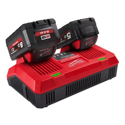  Ladegeräte Milwaukee Akku Zweifach-Simultan-Schnellladegerät M18 DFC 12428214