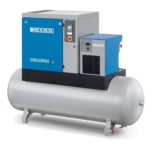  Behältermontierte Ausführung (270 l) ELMAG MARK-Schraubenkompressor MSM MAXI 5,5 D, 270/10bar, AD 2000 m. Trockner u. Steuerung ES 4000 Basic 12414225