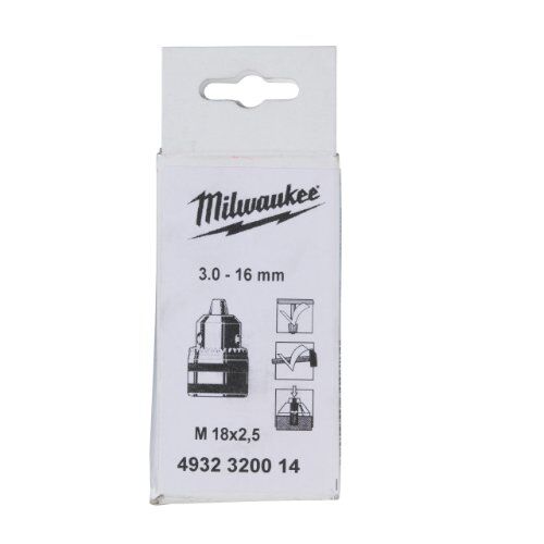  Bohrfutter Zahnkranzbohrfutter Milwaukee Zahnkranzbohrfutter mit Sicherungsschraube M18 x 2,5 / 3,0-16 mm 12439968