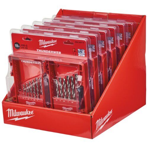  Metallbohren Milwaukee Metallbohrer HSS-G Display (6 x 19-tlg.), Kunststoffkassette 12440274