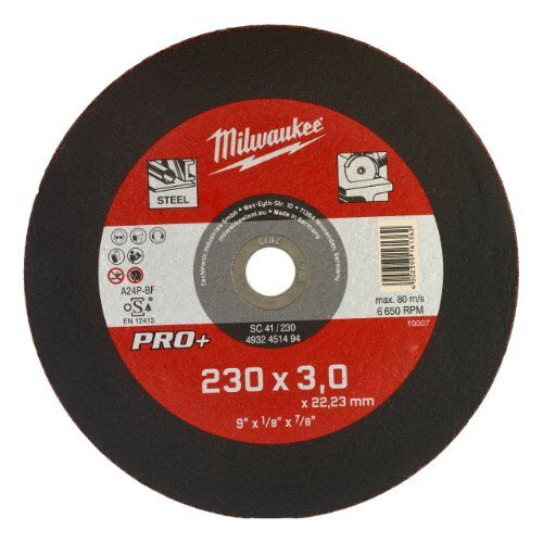  Metallschneiden Milwaukee Metalltrennscheibe 230 x 3 mm PRO+ 12440286