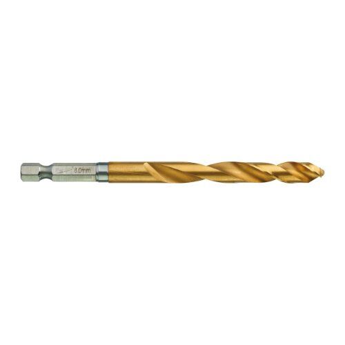  HSS G Tin Milwaukee Metallbohrer SHOCKWAVE HSS-G TiN 8 mm (1 Stk.) 12441033