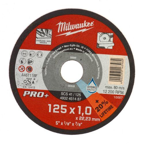  Schleifmittel/Polierzubehör Milwaukee Display Metalltrennscheiben 125 x 1 mm PRO+ 200 Stk. 12440289