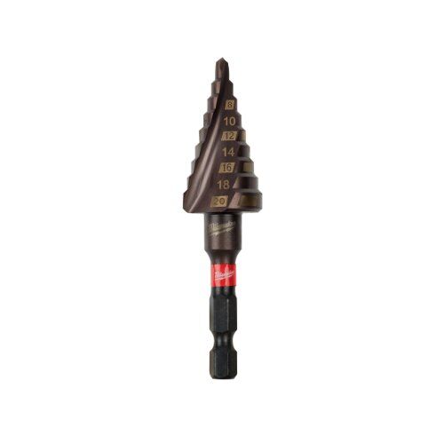  Metall Stufenbohrer Milwaukee SHOCKWAVE Stufenbohrer schlagfest 4 - 20 mm, 2-mm-Stufen 12441361