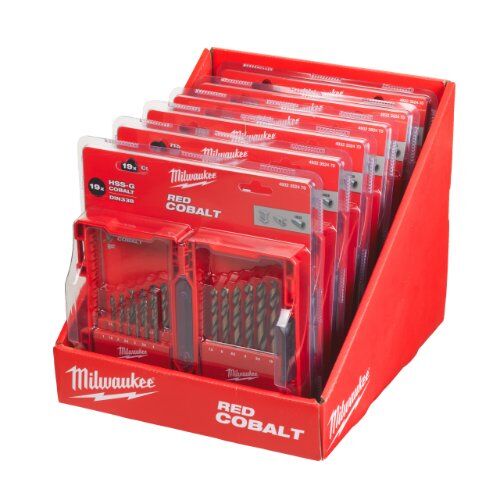  HSS-G Cobalt Milwaukee HSS-G Cobalt Metallbohrerkassette HSS-G Co 19-tlg. Kassette 12441348