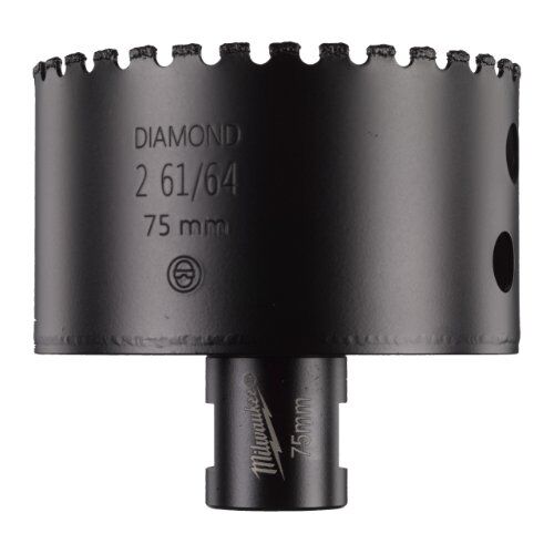 Diamant-Trockenbohrkronen Milwaukee Diamantbohrer M14  75 mm 12441554