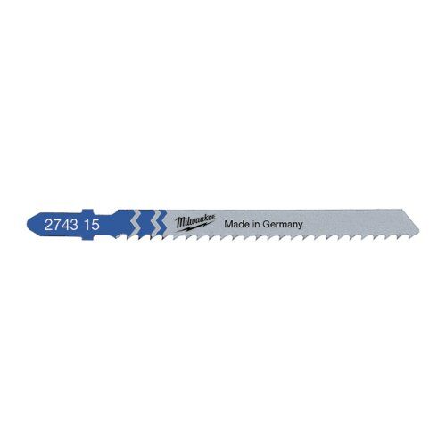  Stichsägeblätter Metall Milwaukee Stichsägeblatt Metall für Schnitte in Aluminium 75x 3 mm T127D (5 Stk.) 12442326