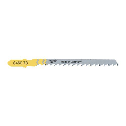  Stichsägeblätter Wood and Plastic Milwaukee Stichsägeblatt Holz Kurvenschnitte 75 x 4 mm T244D (5 Stk.) 12442293