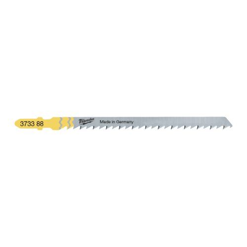  Stichsägeblätter Wood and Plastic Milwaukee Stichsägeblatt Holz für präzise, gerade Schnitte 105 x 4 mm, verstärktes Blatt (5 Stk.) 12442307