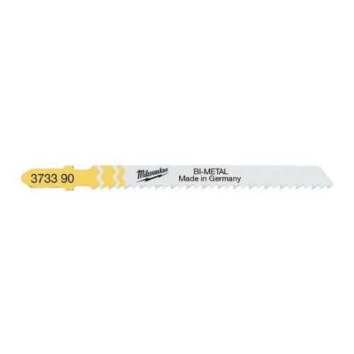  Wood and Plastic Milwaukee Stichsägeblatt Holz splitterfreie Schnitte Bi-Metall 75 x 2,5 mm T101BF (5 Stk.) 12442303