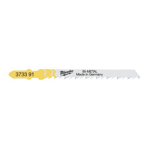  Stichsägeblätter Wood and Plastic Milwaukee Stichsägeblatt Holz schnelle Schnitte Bi-Metall 75 x 4 mm T144DF (5 Stk.) 12442297