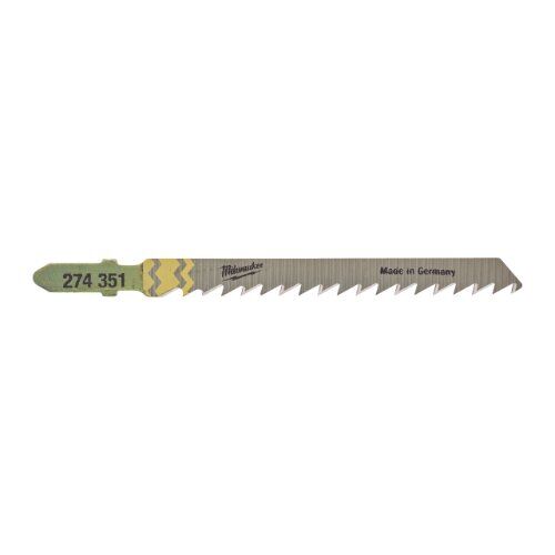  Stichsägeblätter Wood and Plastic Milwaukee Stichsägeblatt Holz splitterfreie Schnitte 75 x 4 mm T101D (25 Stk.) 12442305
