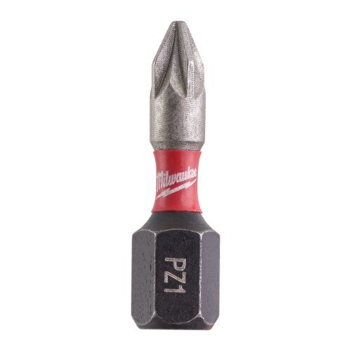 Shockwave schlagfeste Bits PZ Milwaukee Schrauberbit SHOCKWAVE Gen II (25er Pack) PZ1 / 25 mm 12442127