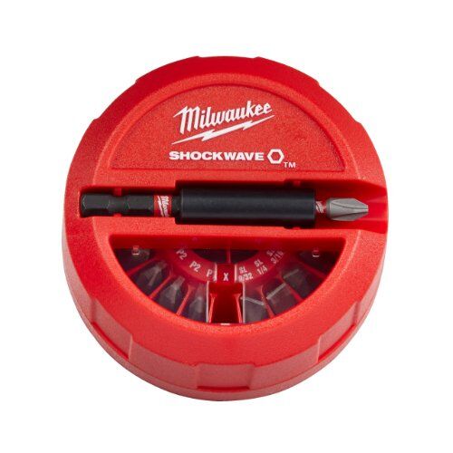  Sets Milwaukee SHOCKWAVE Bitset 15-tlg., Gen II Puck 12442178