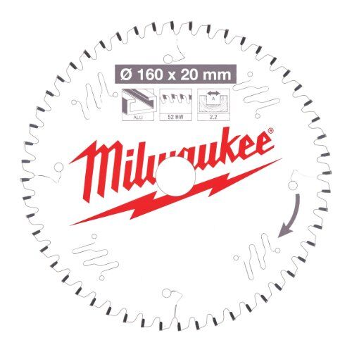  Kreissägeblätter Holz Milwaukee Kreissägeblätter für Handkreissägen 160/20 Z52 Flachtrapezzahn 12442338