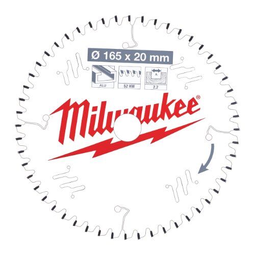  Kreissägeblätter Holz Milwaukee Kreissägeblätter für Handkreissägen 165/20 Z52 Flachtrapezzahn 12442347