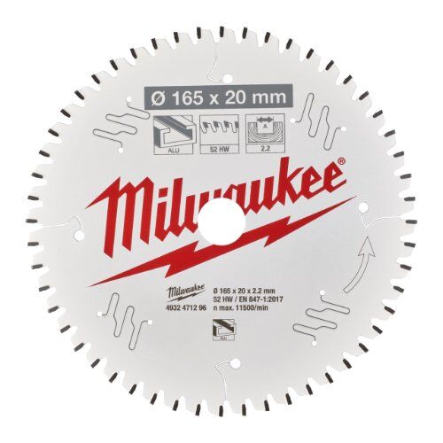  Kreissägeblätter Holz Milwaukee Kreissägeblätter für Handkreissägen 165/20 Z52 Flachtrapezzahn 12442347