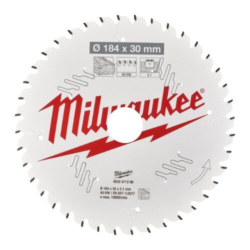  Kreissägeblätter Holz Milwaukee Kreissägeblätter für Handkreissägen 184/30 Z40 Wechselzahn 12442352