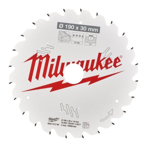  Kreissägeblätter Holz Milwaukee Kreissägeblätter für Handkreissägen 190/30 Z24 Wechselzahn 12442354