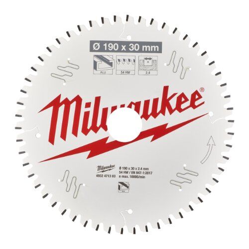  Kreissägeblätter Holz Milwaukee Kreissägeblätter für Handkreissägen 190/30 Z54 Flachtrapezzahn negativ 12442355