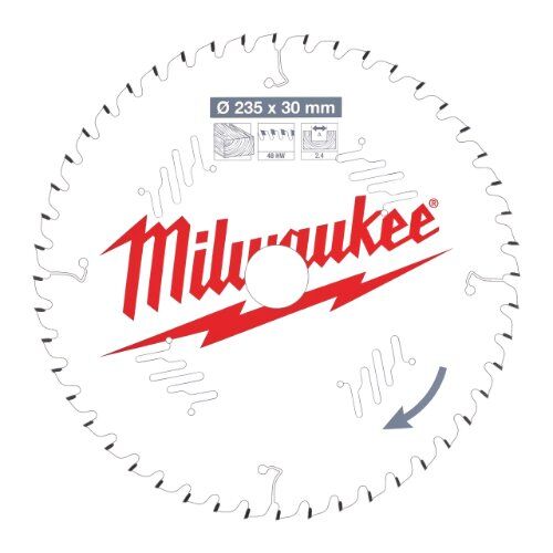  Kreissägeblätter Holz Milwaukee Kreissägeblätter für Handkreissägen 235/30 Z48 Wechselzahn 12442361