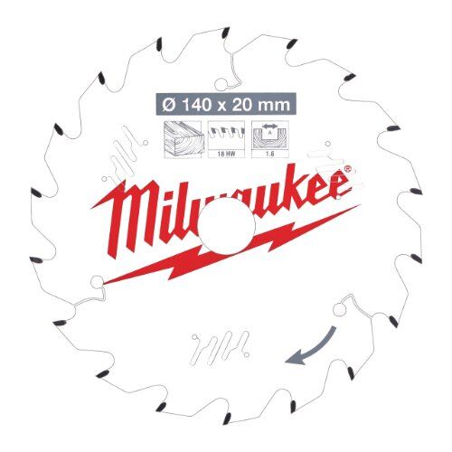 Kreissägeblätter Holz Milwaukee THIN KERF Kreissägeblätter für Akku-Handkreissägen 140/20 Z18 Wechselzahn 12442335