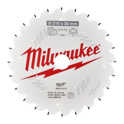  Kreissägeblätter für Kapp- und Gehrungssägen Milwaukee Kreissägeblätter für Kapp- und Gehrungssägen 216/30 Z24 Wechselzahn negativ 12442374