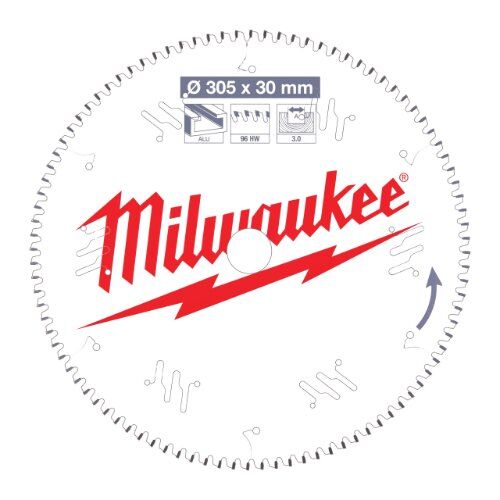  Kreissägeblätter für Kapp- und Gehrungssägen Milwaukee Kreissägeblätter für Kapp- und Gehrungssägen 305/30 Z96 Wechselzahn negativ 12442380