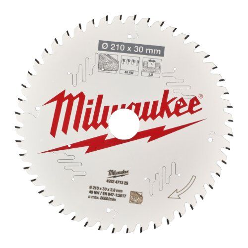  Holz Milwaukee Kreissägeblatt 210/30 mm 48Z Holz 12442358