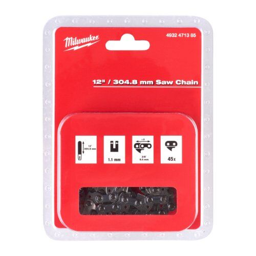  Systemzubehör Kettensägen Milwaukee Sägekette 12" / 304,8 mm für M18 FCHSC Kettensäge 12442268
