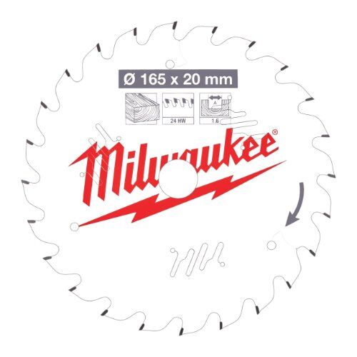  Holz Milwaukee THIN KERF Kreissägeblätter für Akku-Handkreissägen 165/20 Z24 Wechselzahn 12442342