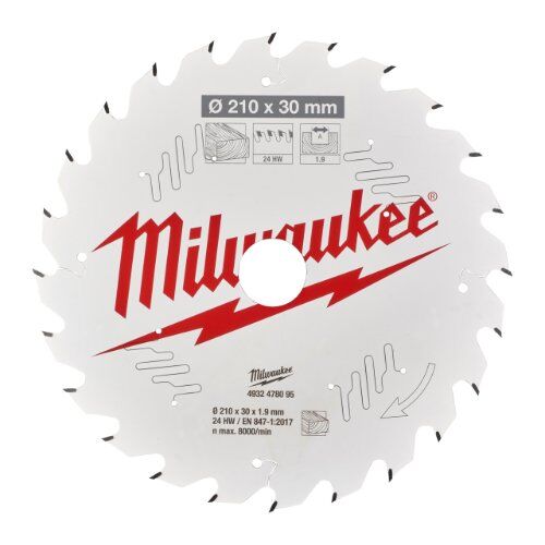  Kreissägeblätter Holz Milwaukee Tisch-Kreissägeblatt Holz 210 x 30 mm 24 Z 12442373