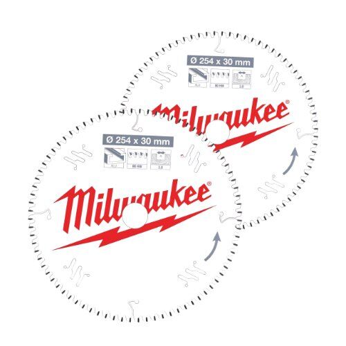  Kreissägeblätter für Kapp- und Gehrungssägen Milwaukee Sägeblatt Twin Pack 254 x 60Z/80Z-2-tlg. 12442382