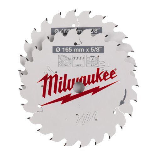  Kreissägeblätter Holz Milwaukee Sägeblatt Twin Pack 165 x 24Z/24Z-2-tlg. 12442366