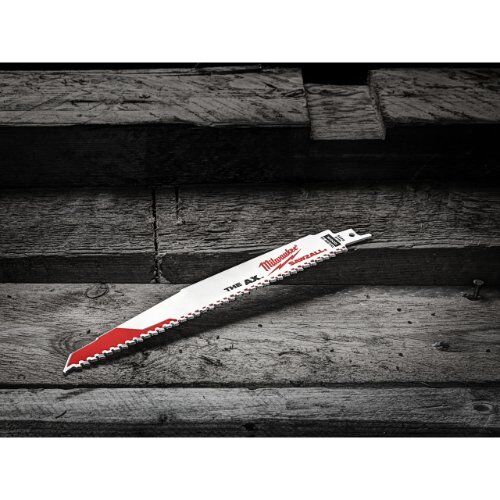  Abbruch: Holz mit Nägeln Milwaukee Säbelsägeblatt Demontage a5 THE AX 230x5 mm, 5er Pack 12442421