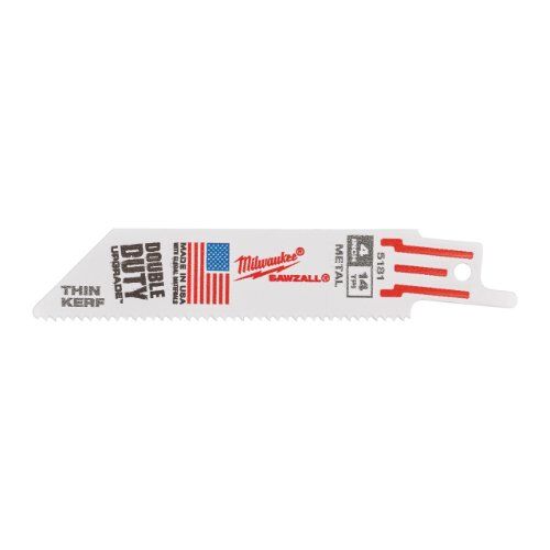  Säbelsägeblätter Metall Milwaukee Säbelsägeblatt Metall 100 x 1,8 mm Thin Kerf 5er Pack 12442479