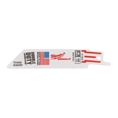  Säbelsägeblätter Metall Milwaukee Säbelsägeblatt Metall 100 x 1,4 mm Thin Kerf, 5er Pack 12442470