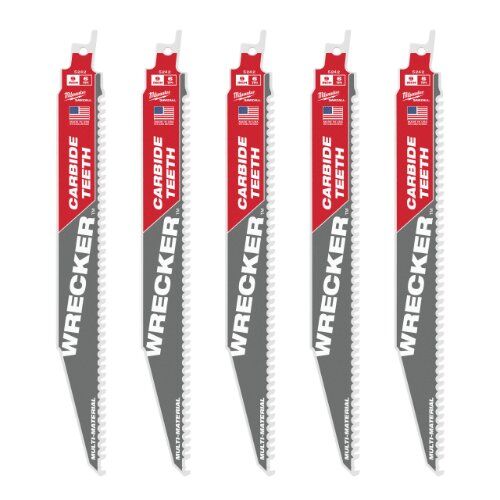  Multi Material Milwaukee Säbelsägeblatt 230x6 mm WRECKER HM (5 Stk.) 12442509