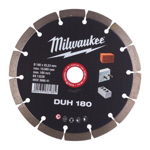  Professional Blades Milwaukee Diamanttrennscheibe DUH 180 mm für harte Materialien 12442556