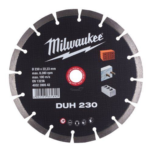  Professional Blades Milwaukee Diamanttrennscheibe DUH 230 mm für harte Materialien 12442555