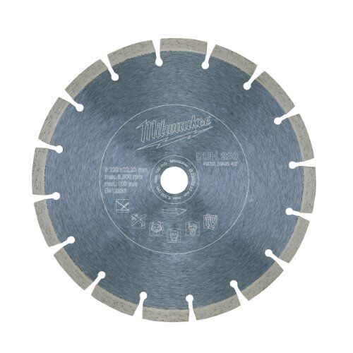  Professional Blades Milwaukee Diamanttrennscheibe DUH 230 mm für harte Materialien 12442555
