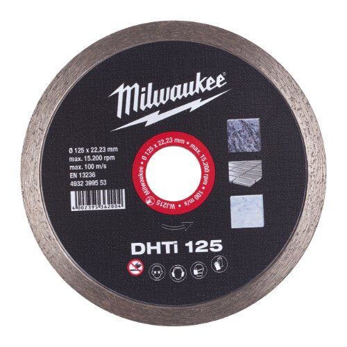  Professional Blades Milwaukee Diamanttrennscheibe DHTi 125 mm Keramik und Naturstein, geschlossen 12442564