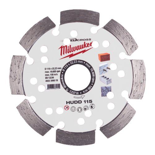  Premium SpeedCross Sägeblätter Milwaukee Speedcross Diamanttrennscheibe HUDD 115 mm für harte Materialien 12442539