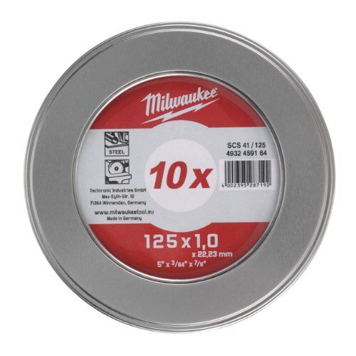  Metallschneiden Milwaukee Metalltrennscheibe 125x1,9 mm 10er M.Box 12442640