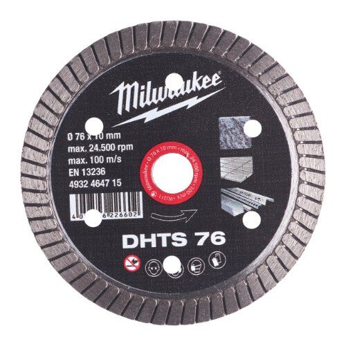  Professional Blades Milwaukee Diamanttrennscheibe DHTS 76 mm 12442562