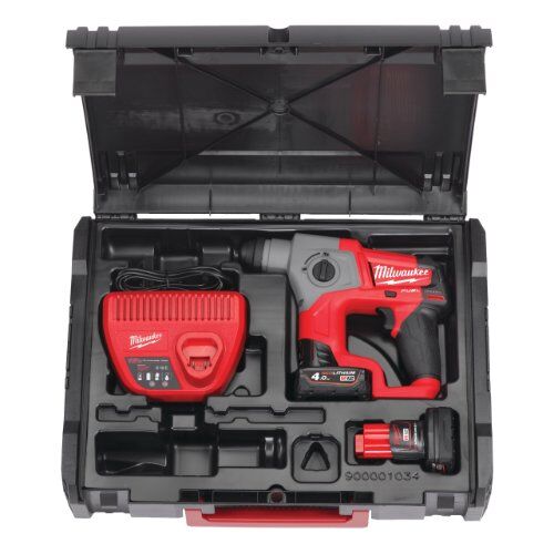  Bohren und Meißeln SDS-Plus Milwaukee Akku-Bohrhammer M12 CH-202X, 2 Akkus 4 Ah, HD Box 12442916